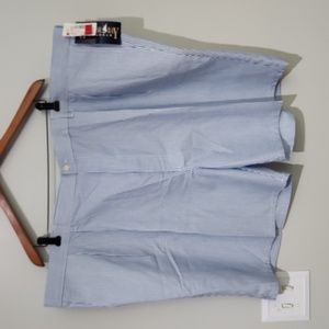 New Blue Striped Harbor Bay Casuals Seersucker Shorts sz 52 big & tall NWT